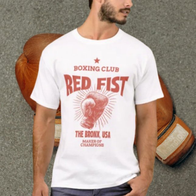 T-shirt Club de boxe Poing Rouge (Créateur téléchargé)