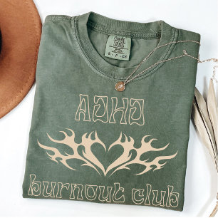 T-shirt Club de Burnout ADHD   AuDHD Surstimulé maman
