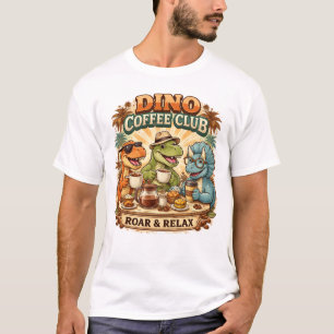 T-shirt Club de café Rétro Dino
