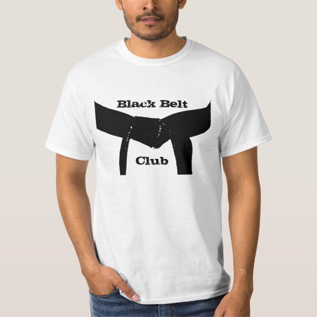T-shirt Club de ceinture noire d'arts martiaux (Devant)