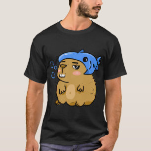 T-shirt Club de chapeaux d'animaux gênants - Capybara Pois