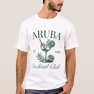 T-shirt club de cocktail d'Aruba