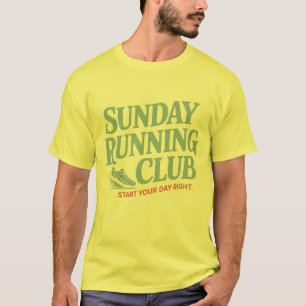 T-shirt Club de course motivant du dimanche Club de course