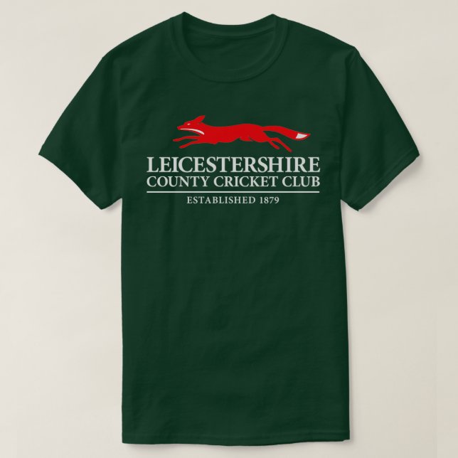 T-shirt Club de cricket du comté de Leicestershire (Design devant)