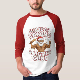 T-shirt Club de cuisine et de levage des fêtes de Noël de