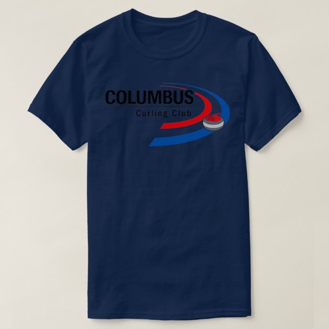 T-shirt club de curling (Design devant)