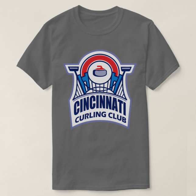 T-shirt club de curling de cincincinnati (Design devant)