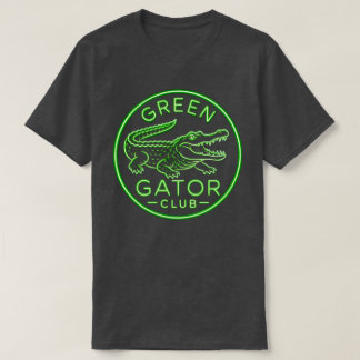 T-shirt Club de Gator Vert Inondé