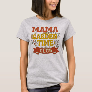 T-shirt Club de jardin Rétro Mama - Typographie vintage de
