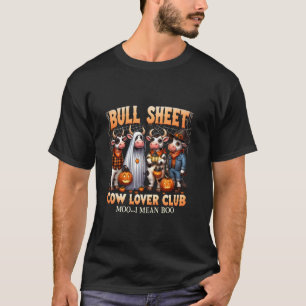 T-shirt Club de l'amant de vache en feuille de taureau Fan