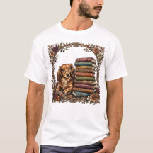 Club de lecture de Dachshund cosy Rétro amateurs d