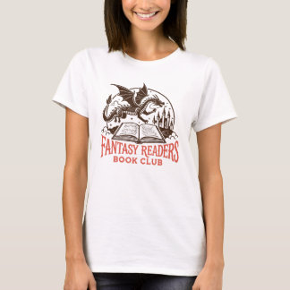 T-shirt club de lecture des lecteurs de fantasy dragon et