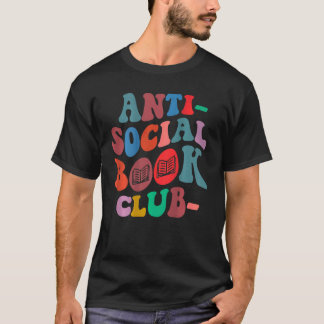 T-shirt Club de livre anti-social en arrière