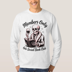 T-shirt Club de livres antisociaux