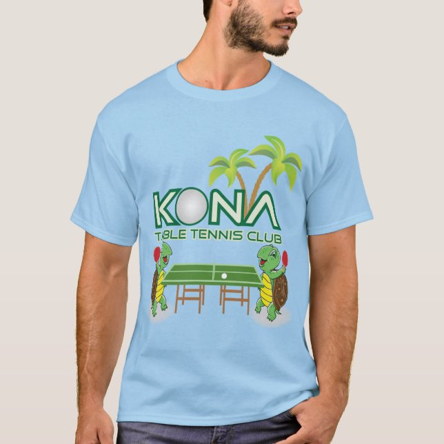 T-shirt Club de ping-pong de Kona (Devant)