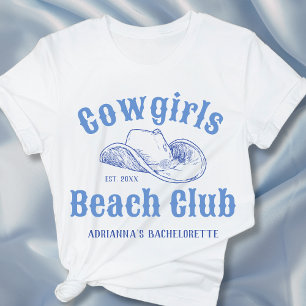T-shirt Club de plage Coastal Cowgirl Bachelorette Custom