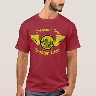 T-shirt Club de scooter : Ville en croissant