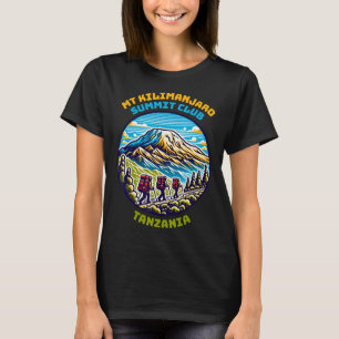 T-shirt Club de sommet du Mont Kilimanjaro Tanzanie Afriqu