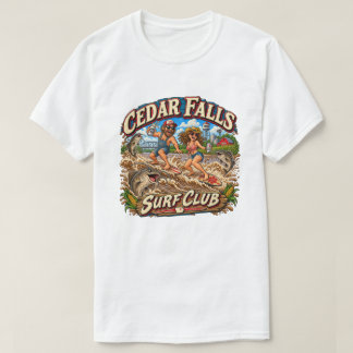 T-shirt Club de surf de Cedar Falls