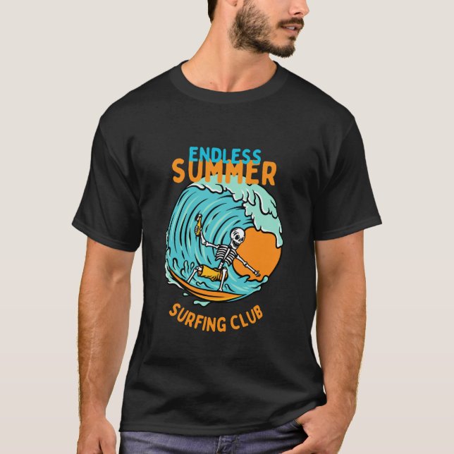 T-shirt Club de surf d'été sans fin (Devant)