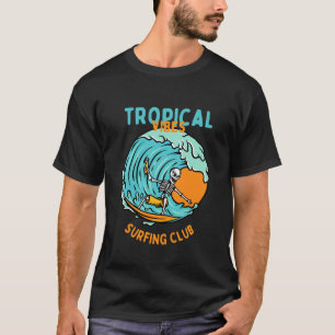 T-shirt Club de surf tropical