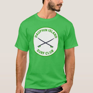 T-shirt Club de surf vintage de l'île Dauphin Alabama