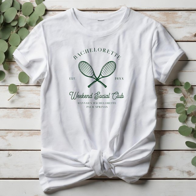 T-shirt Club de tennis | Bachelorette (Créateur téléchargé)