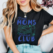 Club de Tennis des Mamans Fatiguées Rétro Drôle