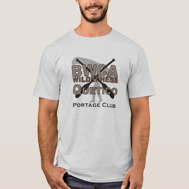 T-shirt Club de transport de BWCA Quetico (Devant)