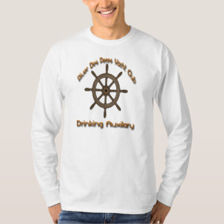 T-shirt Club de yacht de DES Peres de rivière buvant