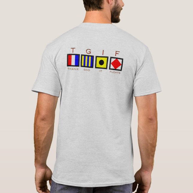 T-shirt Club de yacht de plouc (Dos)