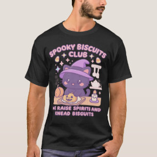 T-shirt Club des biscuits effrayants Chat Halloween Drôle