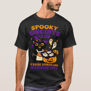 T-shirt Club des biscuits effrayants Chat Halloween Drôle