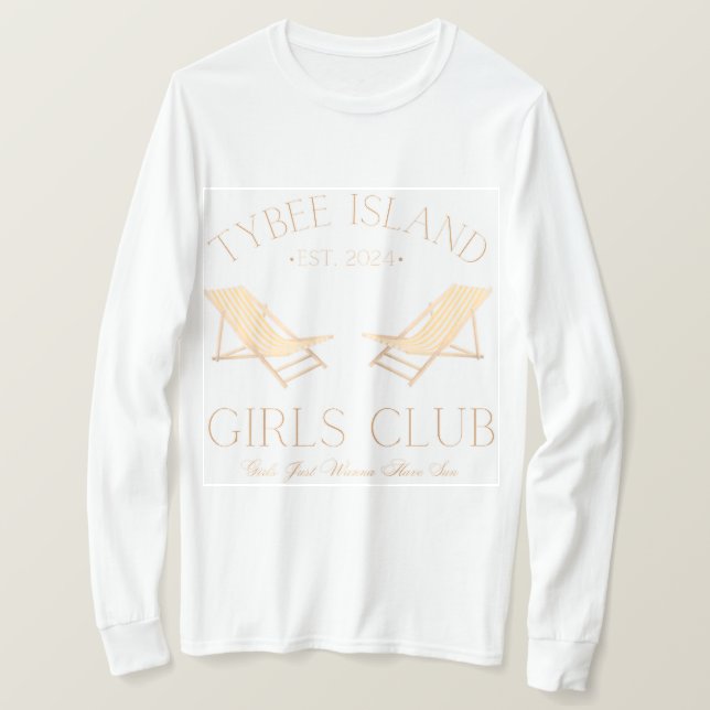 T-shirt Club des filles de Tybee Island (Design devant)
