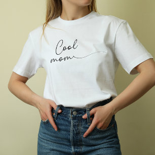 T-shirt Club des mamans cool modernes et mignonnes blanche