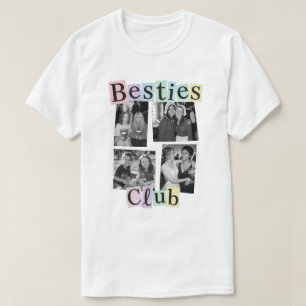 T-shirt Club des Meilleures Amies Collage de Quatre Photos