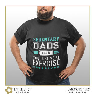 T-shirt Club des papas paresseux style universitaire perso