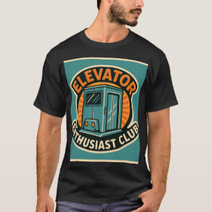T-shirt Club des passionnés d'ascenseurs – Design Moderne