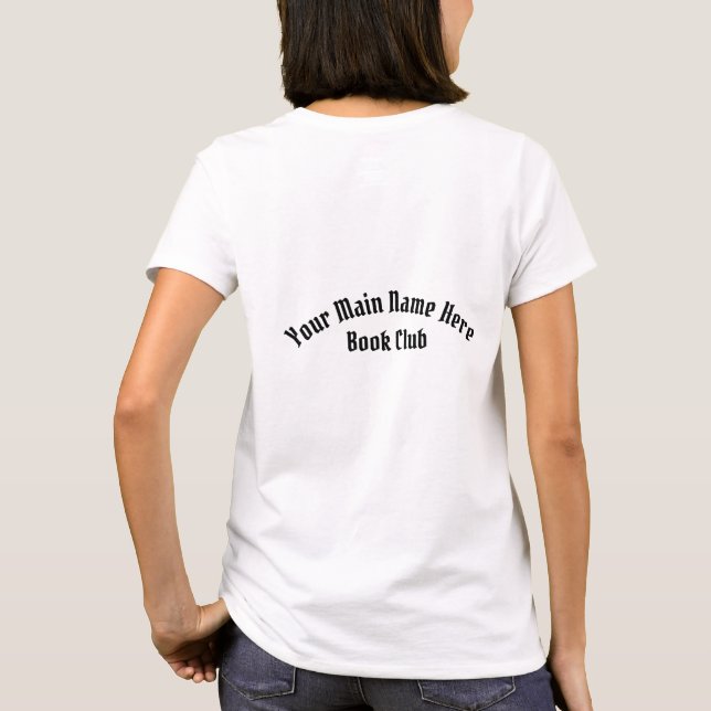 T-shirt Club du livre double côté (Dos)