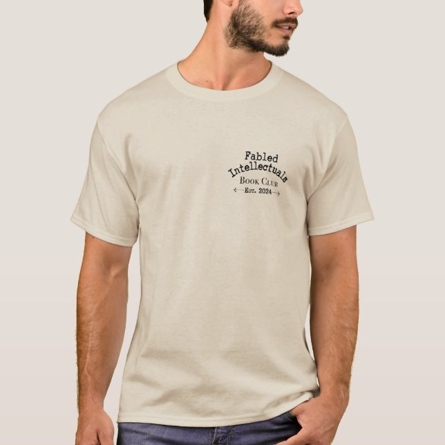 T-shirt Club du livre intellectuel (Devant)