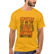 Club Hipsters Unis. Singes stylés.