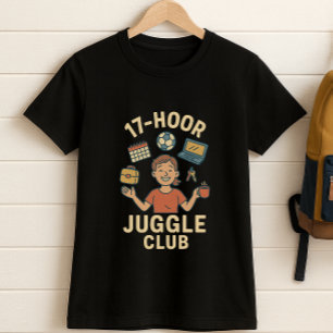 T-shirt Club Juggle 17 Heures - Drôle calendrier scolaire 