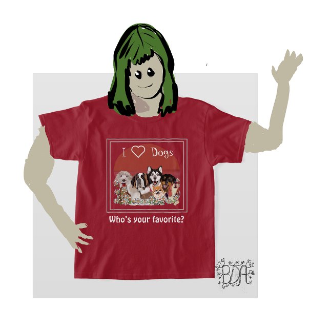 T-shirt club Love Dog Pack (Créateur téléchargé)