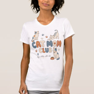T-shirt Club Maman Chat, Tee-shirt Mignon pour Fem