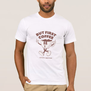 T-shirt Club pour les accros du café (Brown)