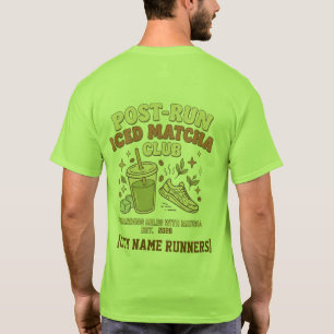 T-Shirt Club Rétro Matcha Glacé Post-Course Person