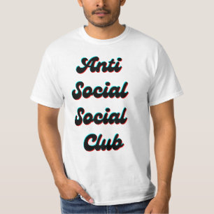 T-shirt Club social anti-social