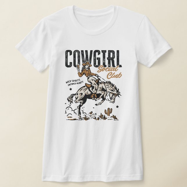 T-shirt Club social Cowgirl (Poser)
