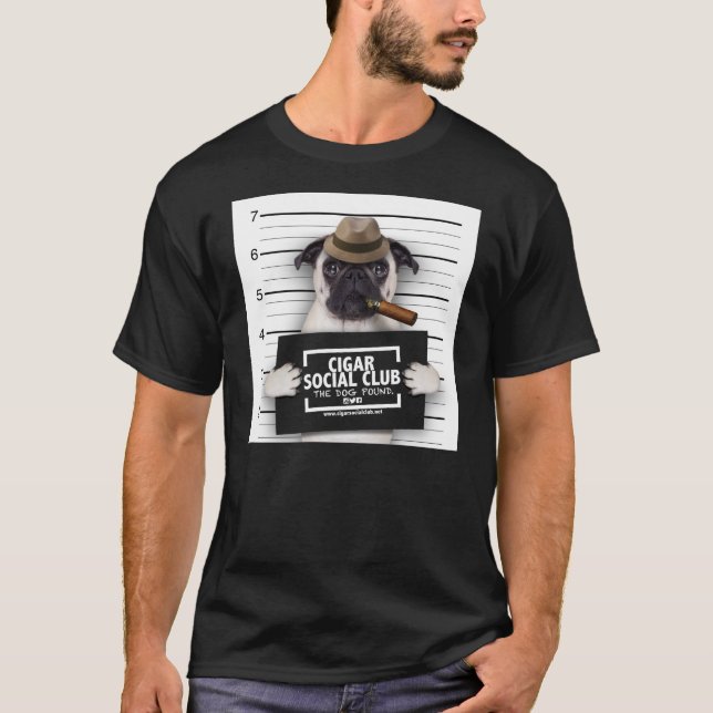 T-SHIRT CLUB SOCIAL DE CIGARE (NOIR) (Devant)
