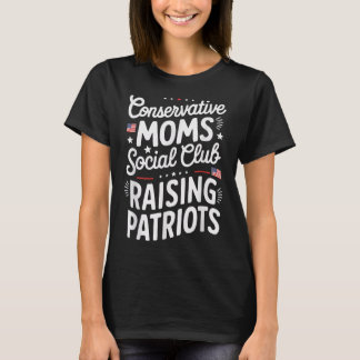 T-shirt Club social des mamans conservatrices élevant des